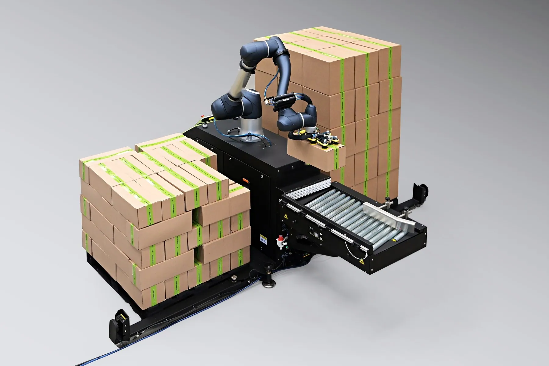 TRFCobot collaborative robot palletizer.