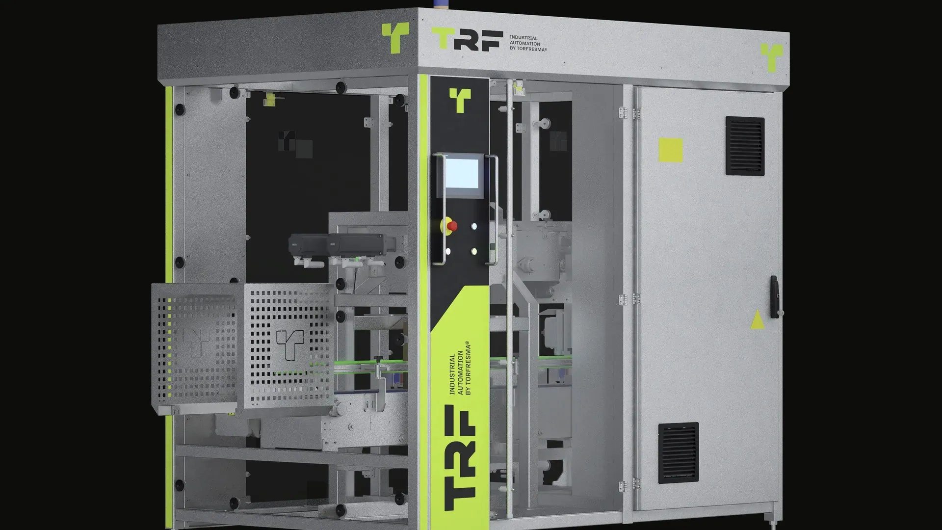 TRFDroppack dropping grouped flexible bags into an open case.