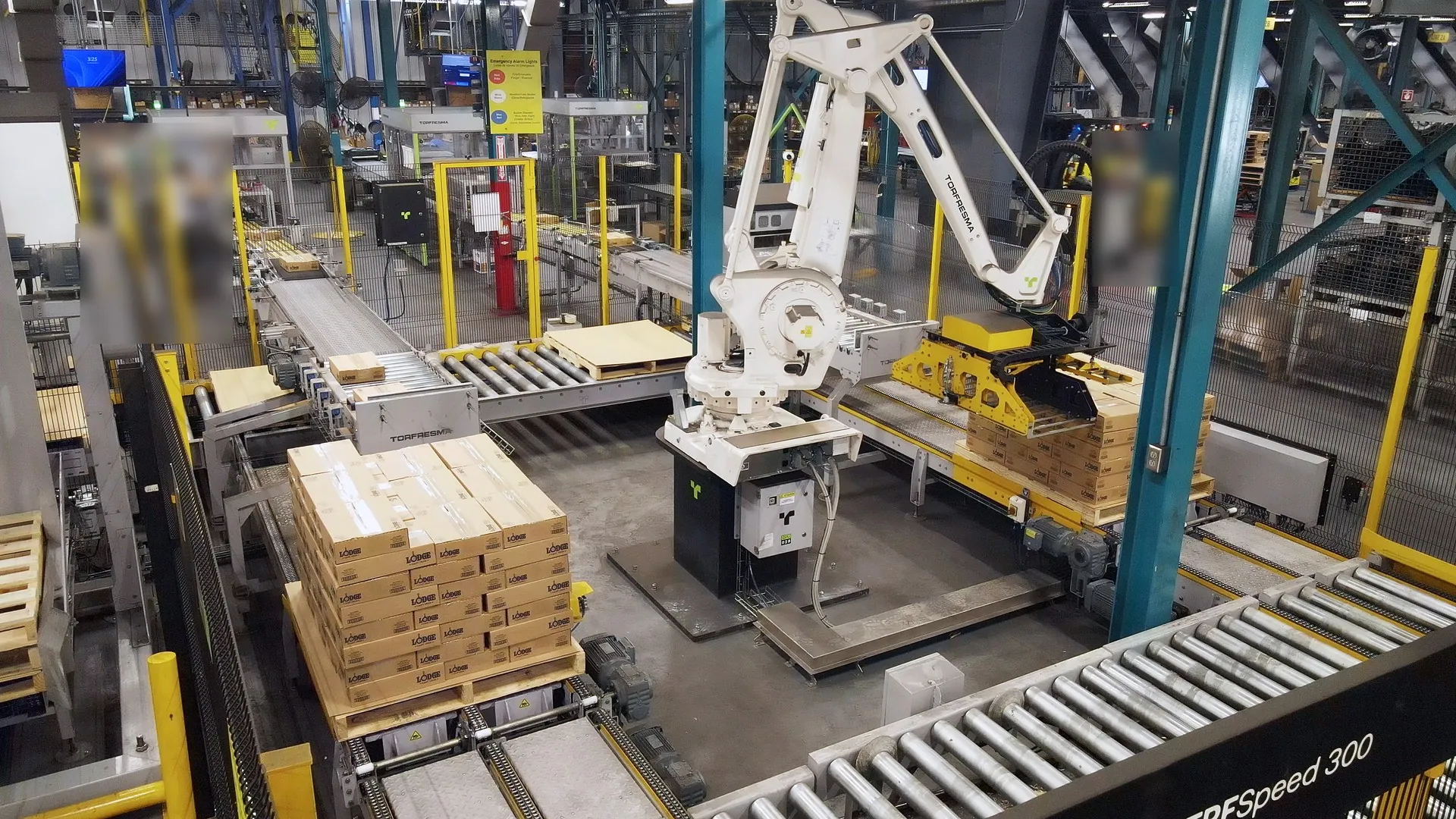TRFSpeed high-speed palletizing system.